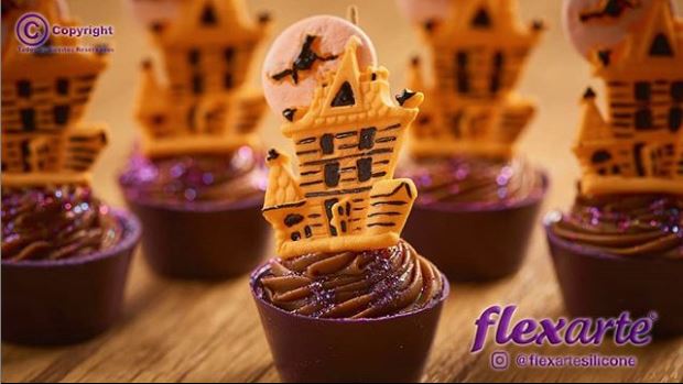 FLEXARTE Cupcake Shape Silicone Mold - Fondant Mold Cake Cupcake Decoration Chocolate Baking Mould DIY